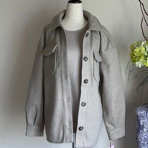AVEC LES FILLES  Oversized Shacket Jacket NWT